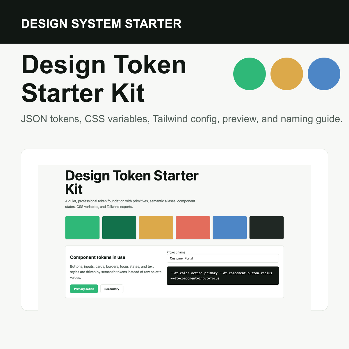 Design Token Starter Kit cover thumbnail